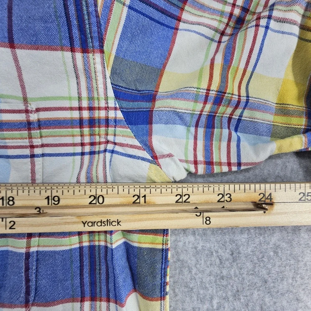 Wrangler‎ 20X Western Shirt Mens Medium Plaid Flip Cuffs Pocket Long Sleeve